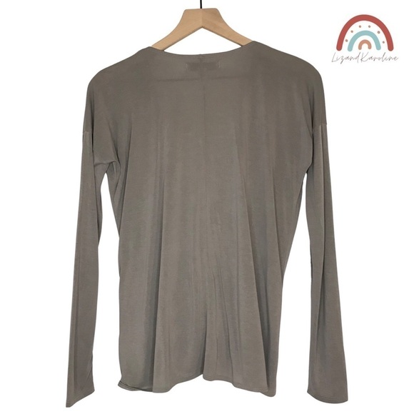 Abercrombie & Fitch Long Sleeve Wrap Blouse Top - Picture 3 of 10